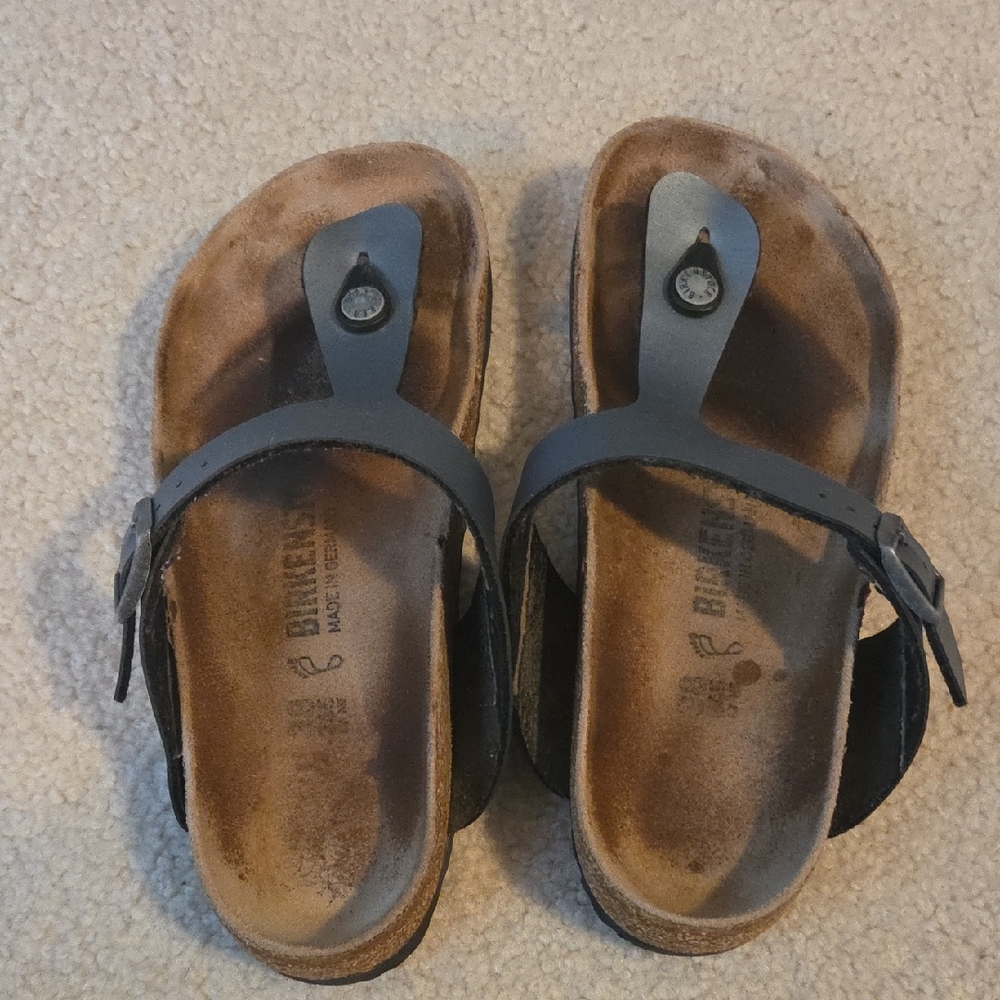 Birkenstock Dark Gray Thong Sandals
